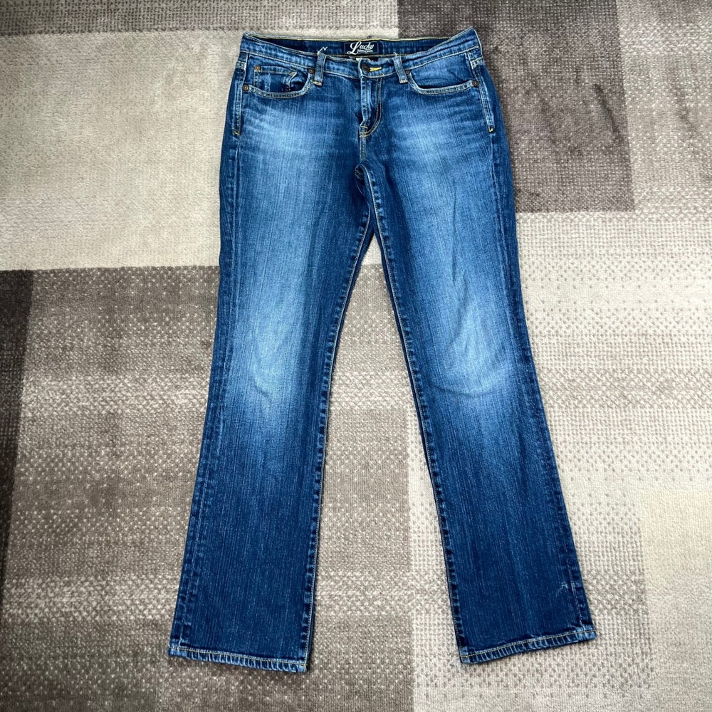Lucky Brand Ashford Classic Rider Jeans Womens 6/28 Blue Medium Wash Bootcut